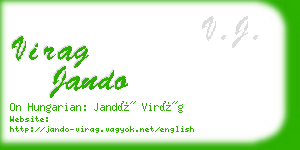 virag jando business card